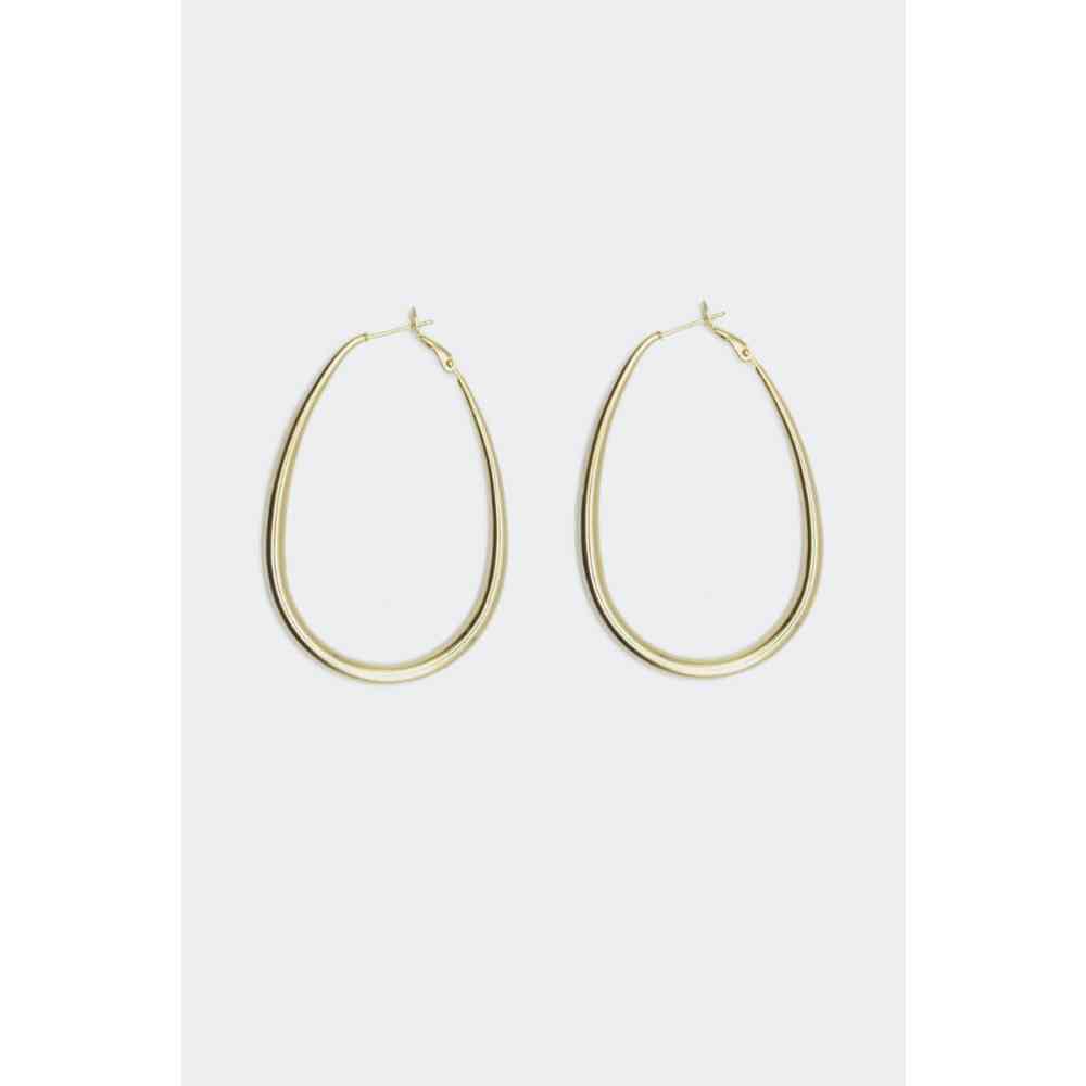 Voodoo Vixen - Oval Hoop Ohrringe - Goldfarben